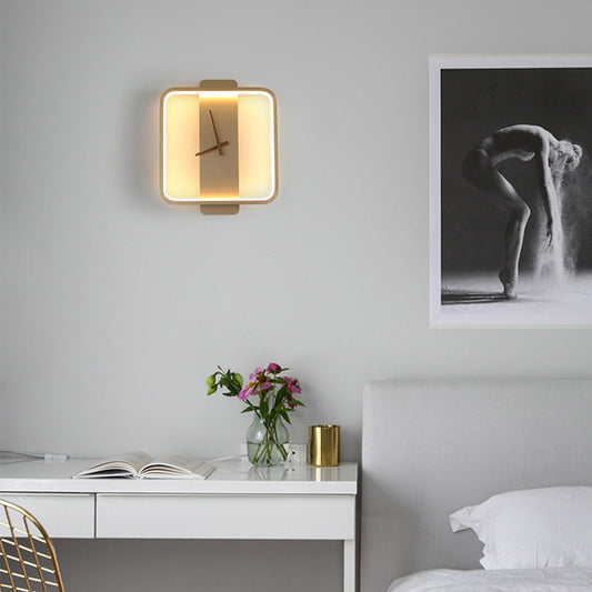 Wall Lamp Clock