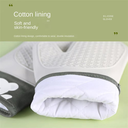 Silicone And Cotton Oven Gloves