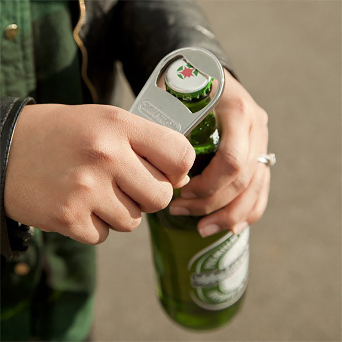 Large Magnetic Zipper Bottle Opener