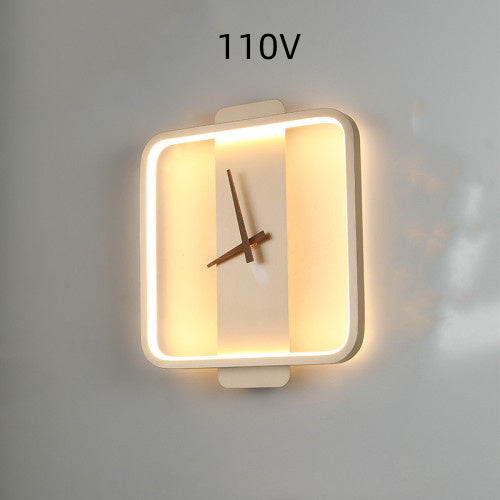 Wall Lamp Clock