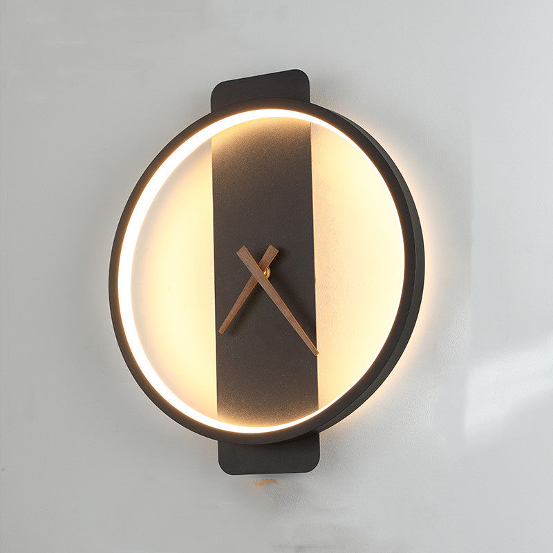 Wall Lamp Clock