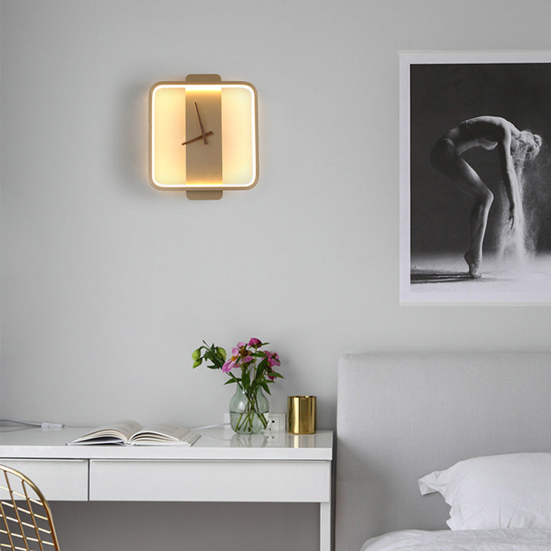 Wall Lamp Clock