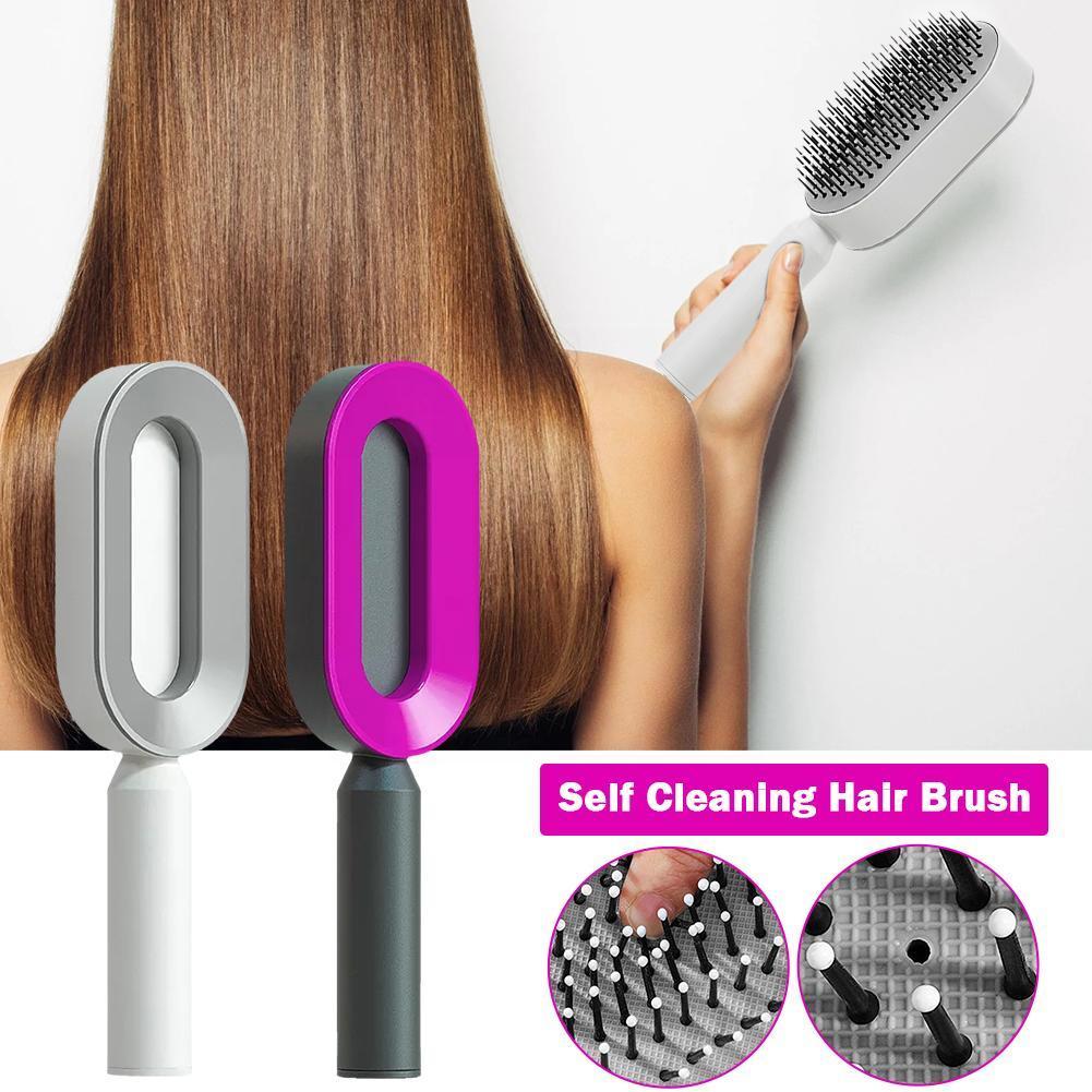 3D Hair Self-Cleaning Hairbrush