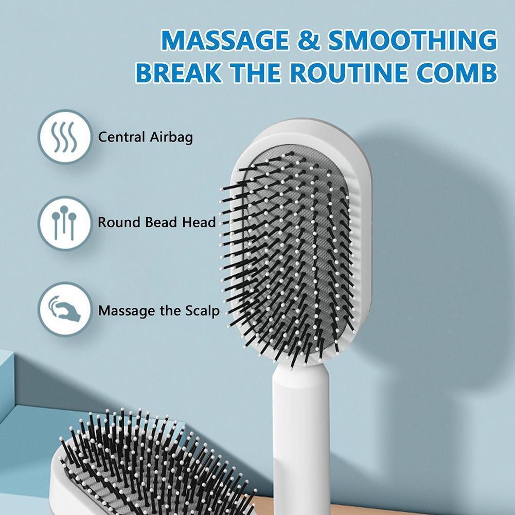 3D Hair Self-Cleaning Hairbrush