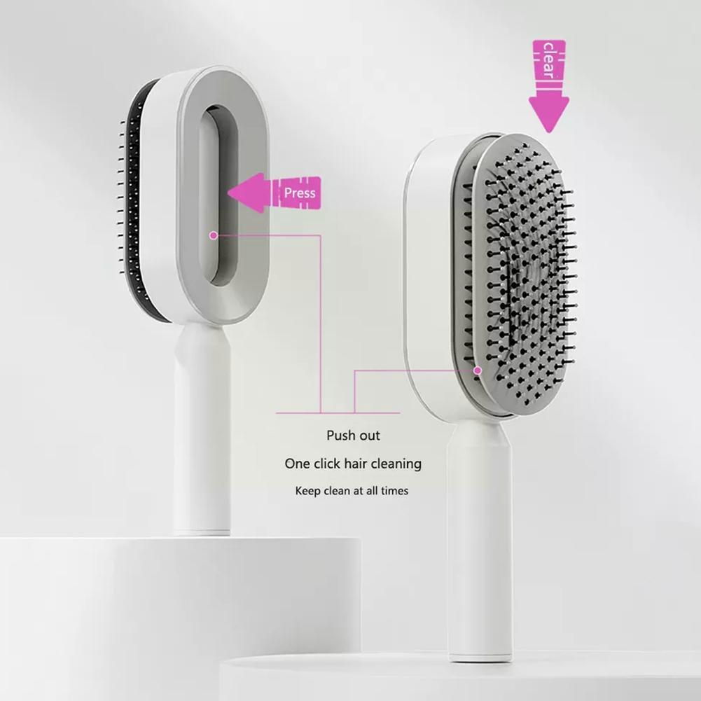 3D Hair Self-Cleaning Hairbrush