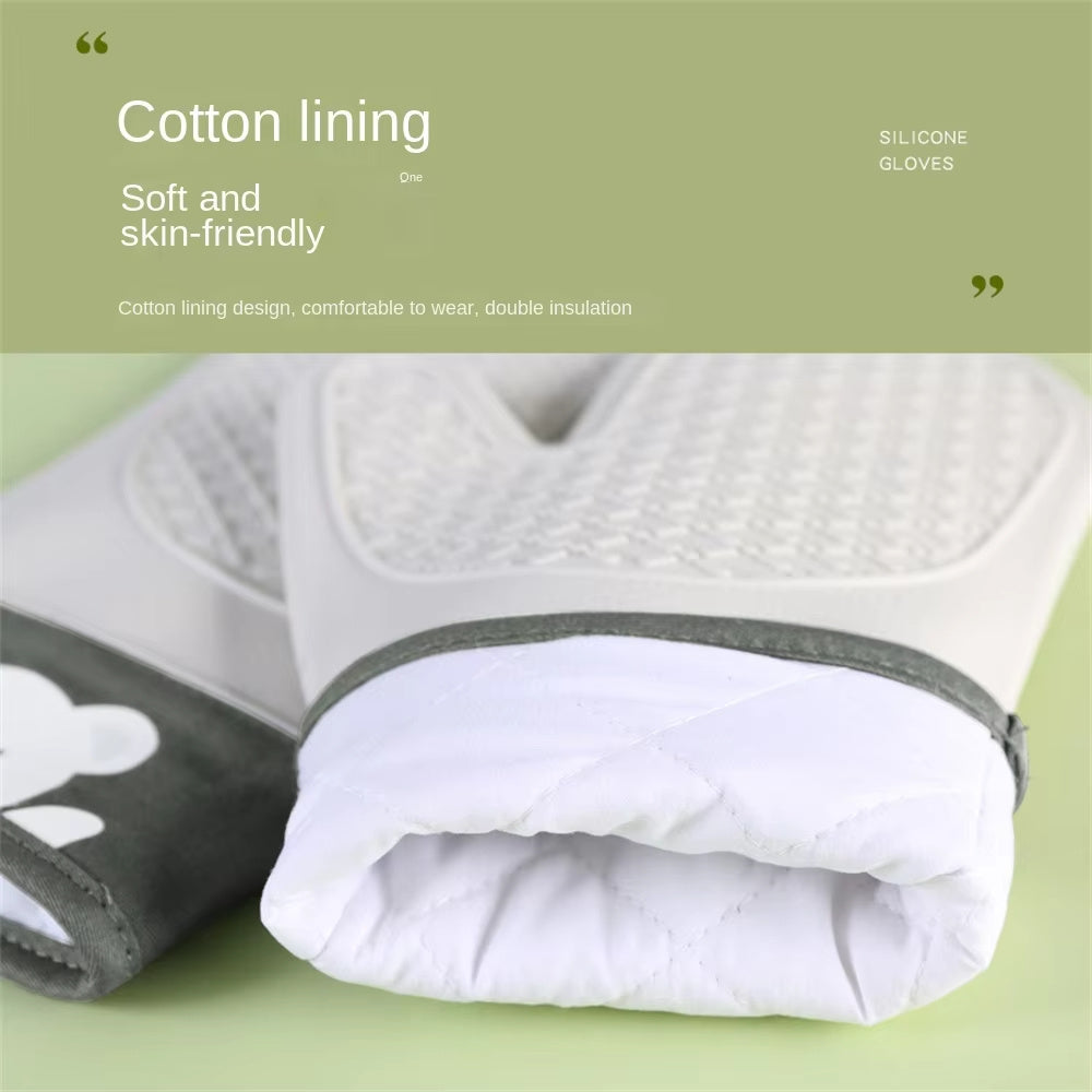 Silicone And Cotton Oven Gloves