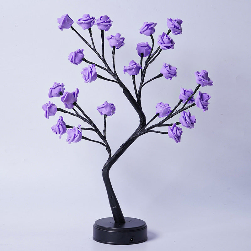 Table Lamp Flower Tree Rose