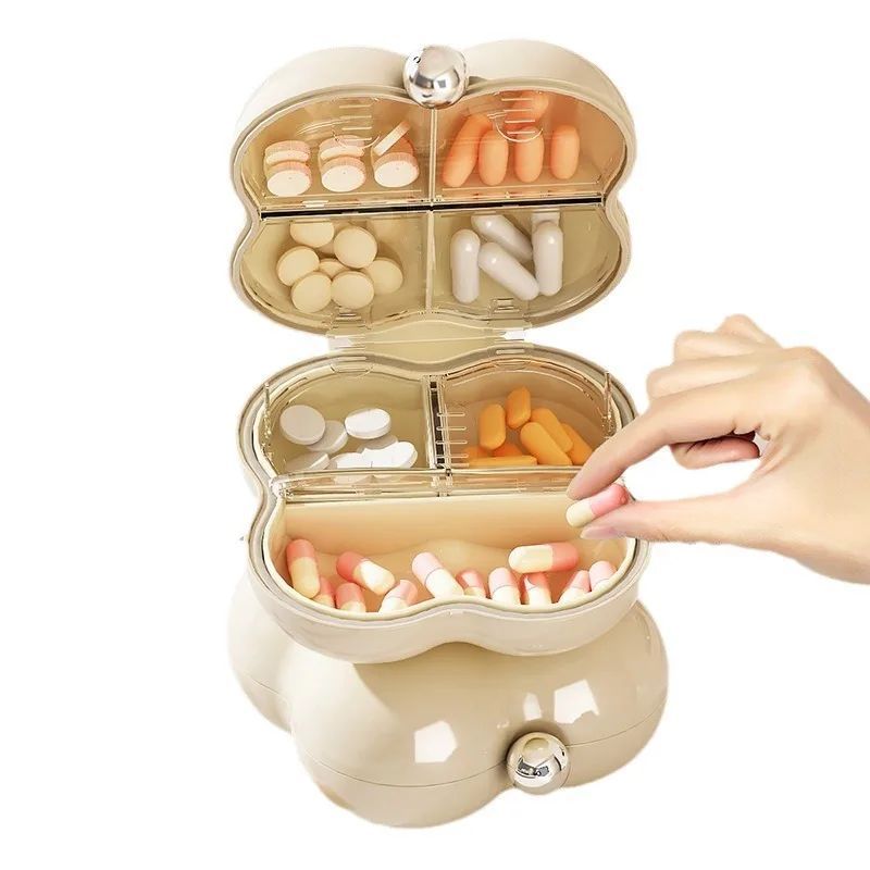 Flower-Shaped Pill Organizer