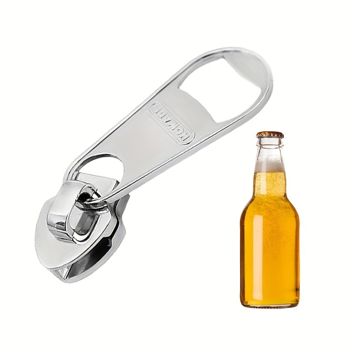 Large Magnetic Zipper Bottle Opener