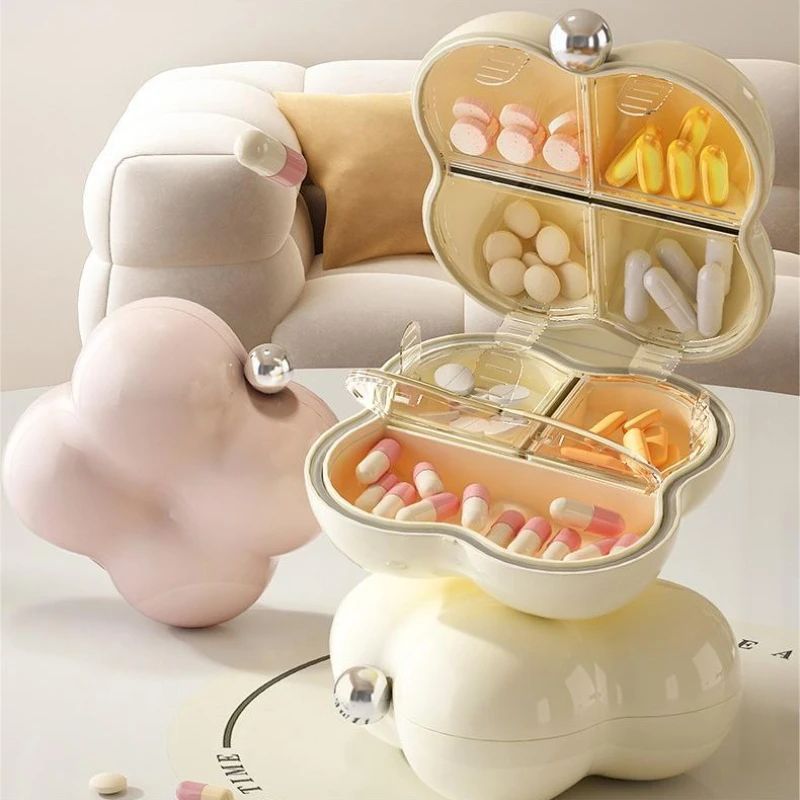 Flower-Shaped Pill Organizer