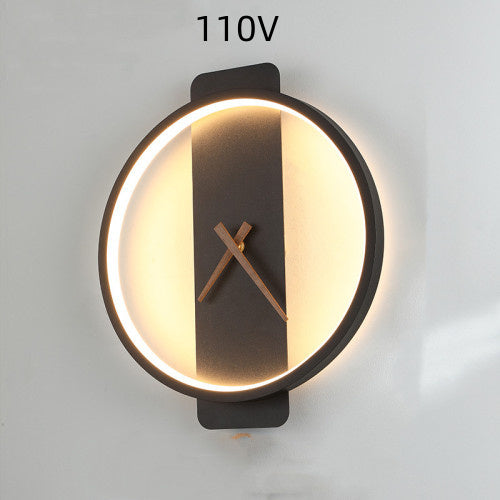 Wall Lamp Clock